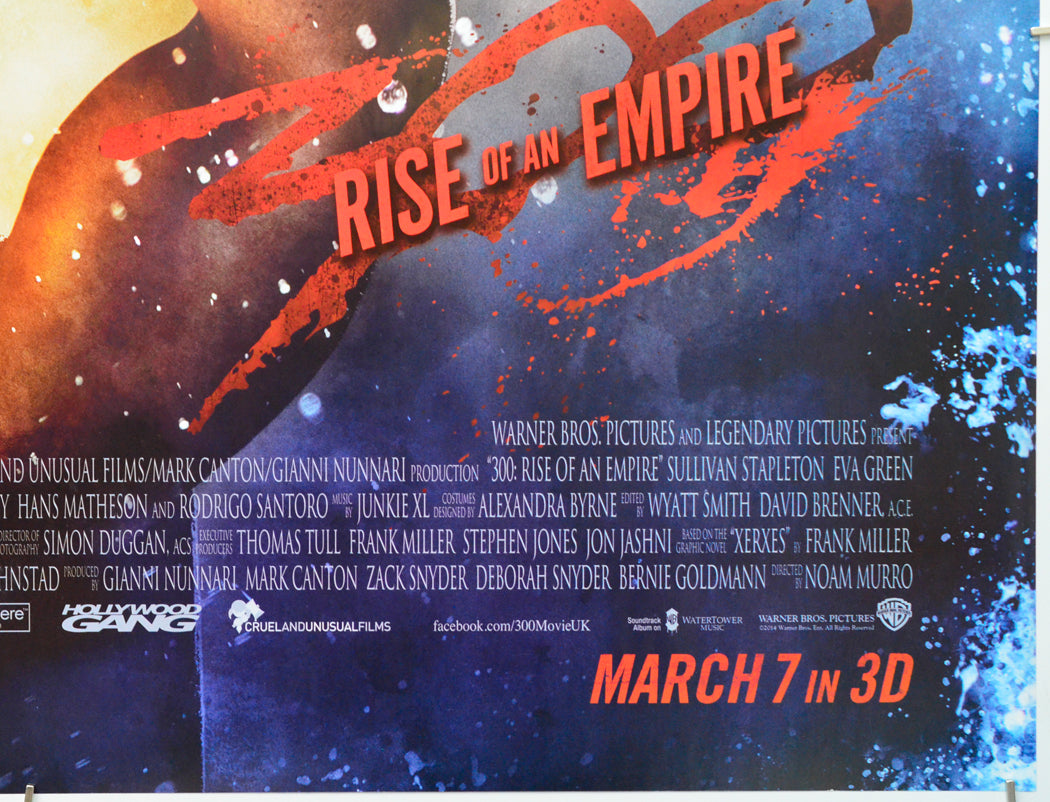 300 : Rise Of An Empire (Bottom Right) Cinema Quad Movie Poster 