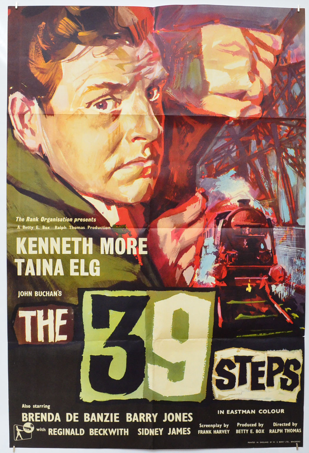 The 39 Steps Original One Sheet Poster - Film Poster - Movie Poster