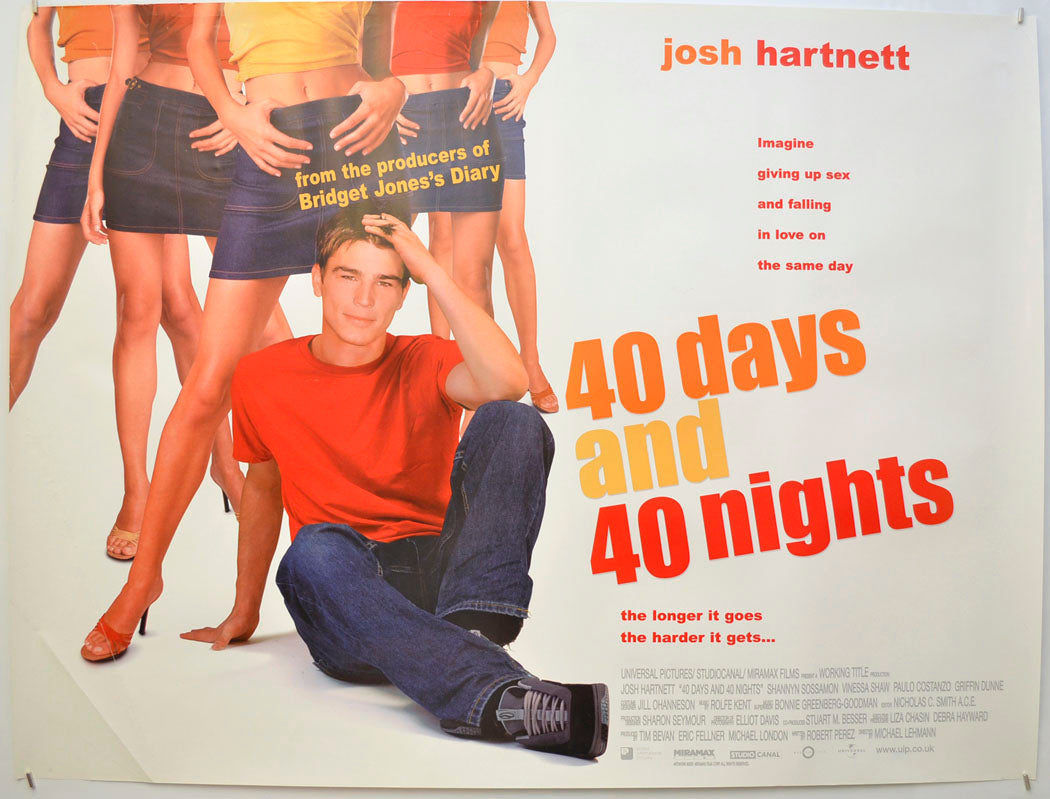 40 Days And 40 Nights Original Quad Poster - Film Poster - Movie Poster