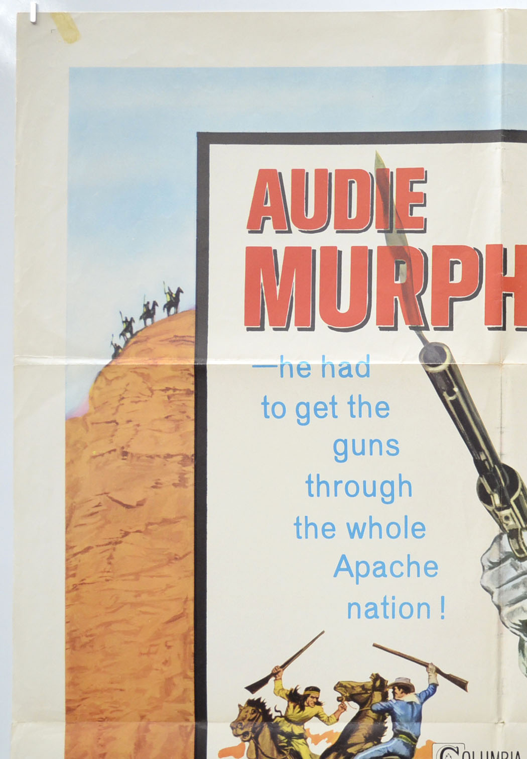 40 GUNS TO APACHE PASS (Top Left) Cinema One Sheet Movie Poster 