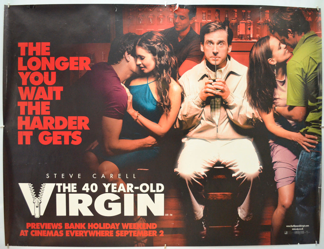 The 40 Year Old Virgin  (Teaser / Advance Version)  Original Quad Poster - Film Poster - Movie Poster