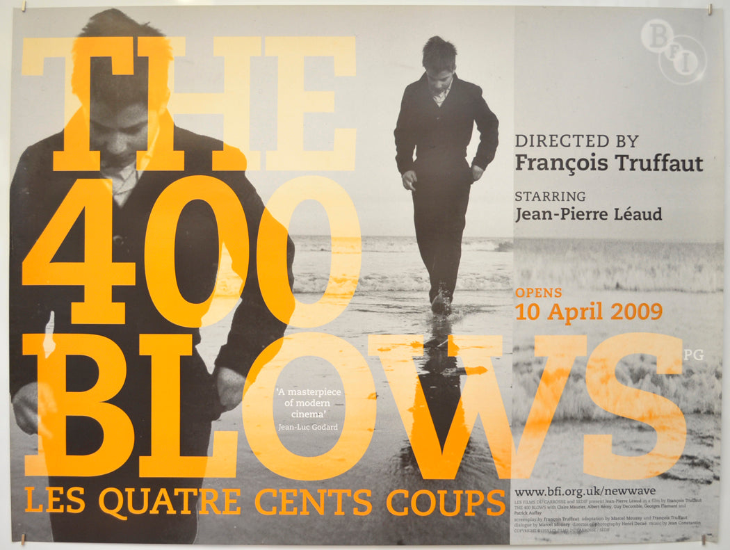 The 400 Blows  (2009 BFI re-release poster)  (a.k.a. Les quatre cents coups)   Original Quad Poster - Film Poster - Movie Poster