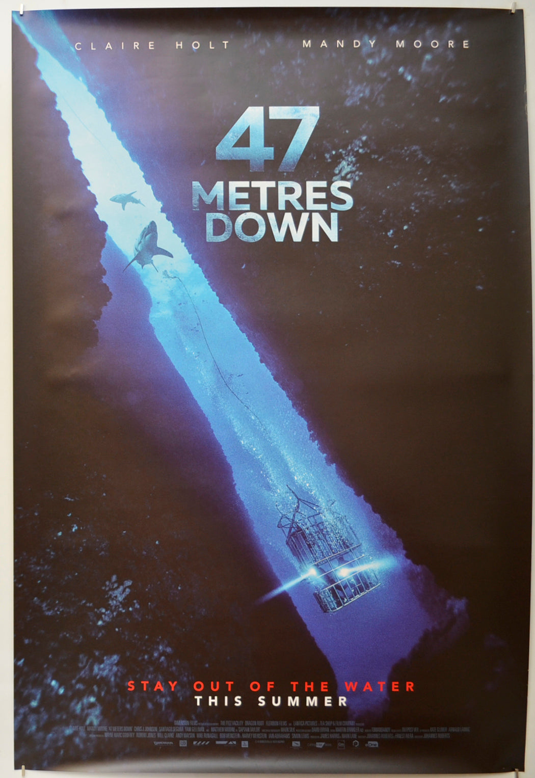 47 Metres Down Original One Sheet Poster - Film Poster - Movie Poster