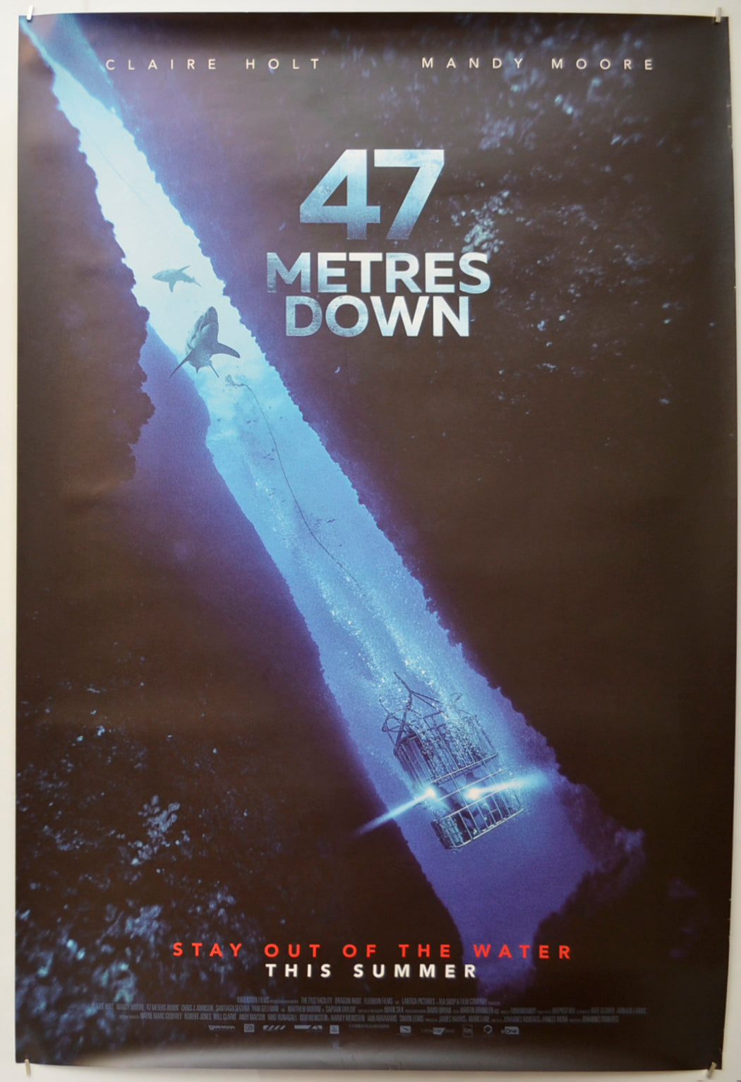 47 Metres Down Original One Sheet Poster - Film Poster - Movie Poster