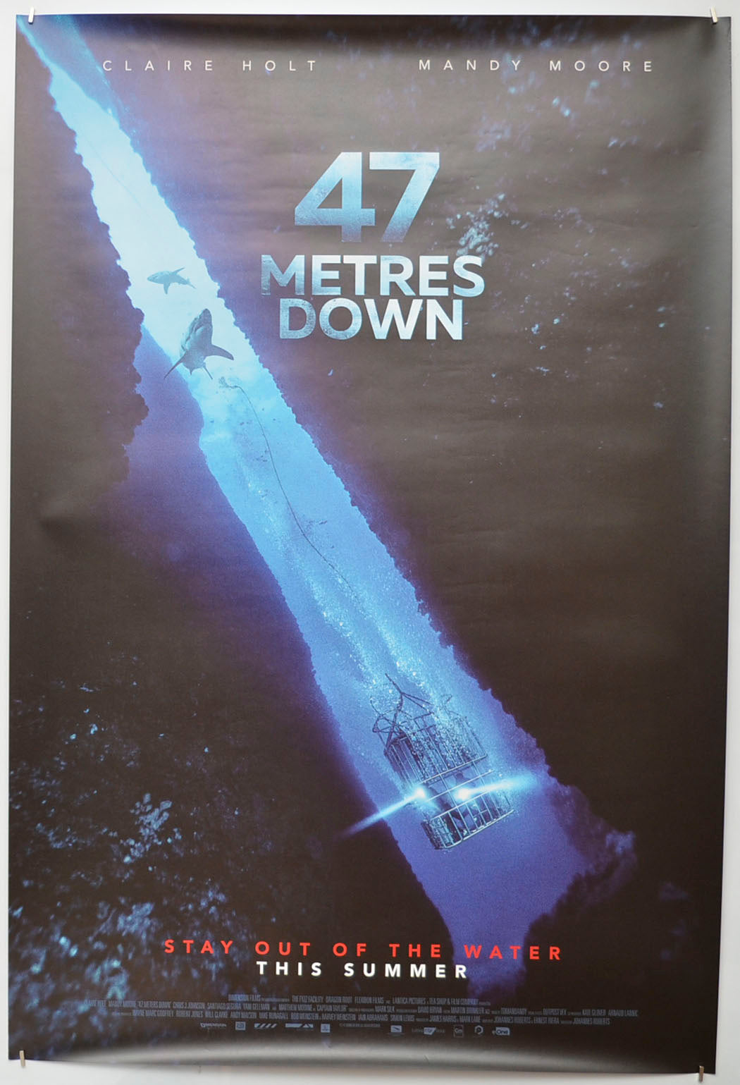 47 Metres Down Original One Sheet Poster - Film Poster - Movie Poster