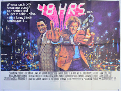 48 Hrs  Original British Quad Poster - Film Poster - Movie Poster 