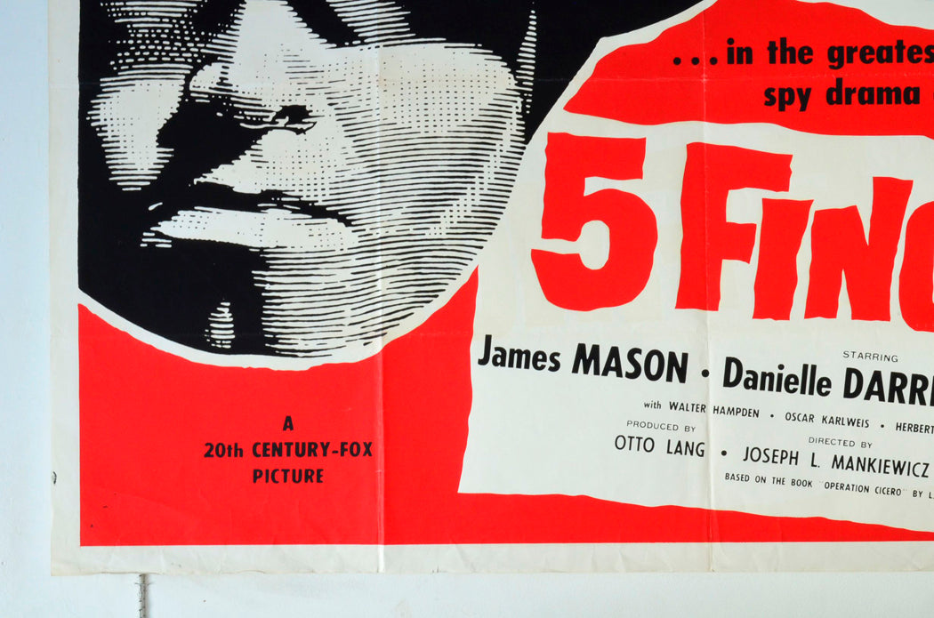 5 FINGERS (Bottom Left) Cinema Quad Movie Poster 