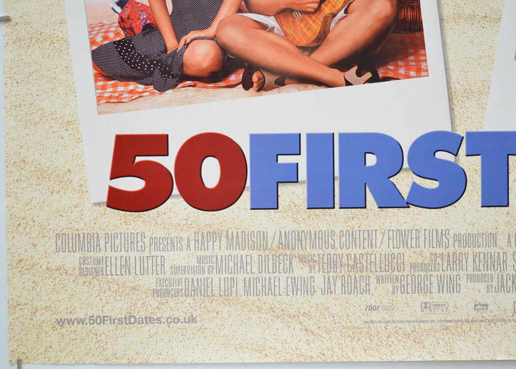 50 FIRST DATES (Bottom Left) Cinema Quad Movie Poster 