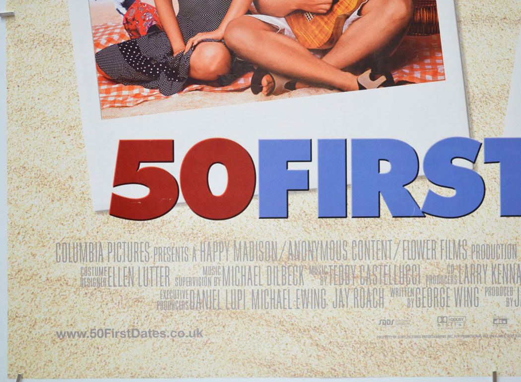 50 FIRST DATES (Bottom Left) Cinema Quad Movie Poster 