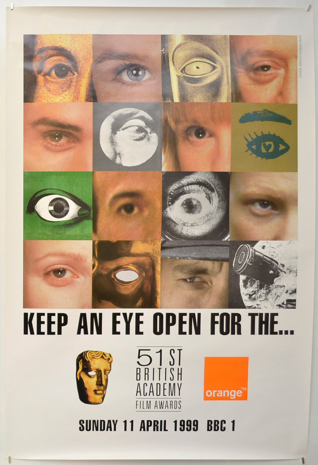 51st Bafta's  (British Academy Film Awards) Original One Sheet Poster - Film Poster - Movie Poster  