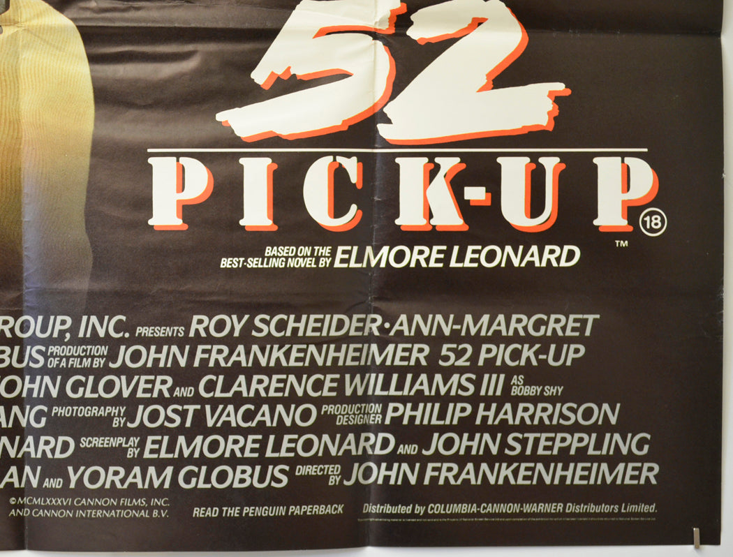 52 PICK-UP (Bottom Right) Cinema Quad Movie Poster 