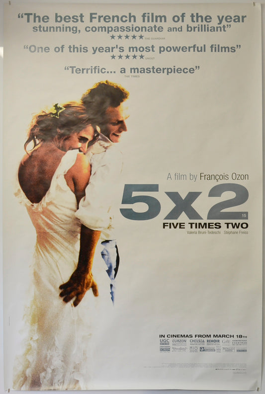 5 x 2  (a.k.a. Cinq Fois Deux)  Original British 4 Sheet Poster  - Film Poster - Movie Poster