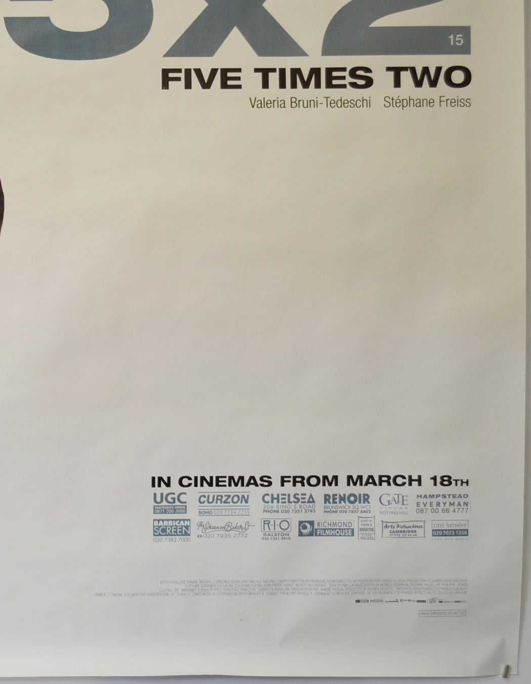 5 X 2 (Bottom Right) Cinema 4 Sheet Movie Poster 