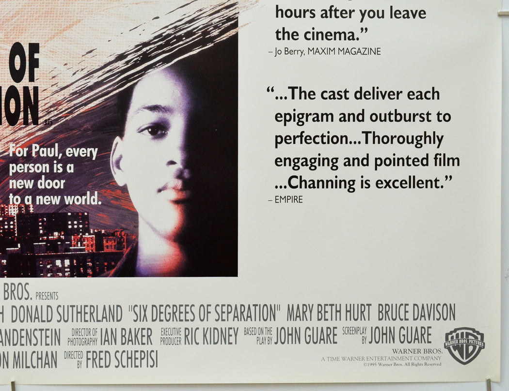 6 Degrees Of Separation (Bottom Right) Cinema Quad Movie Poster 