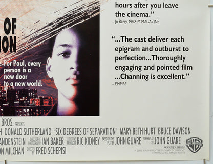 6 Degrees Of Separation (Bottom Right) Cinema Quad Movie Poster 