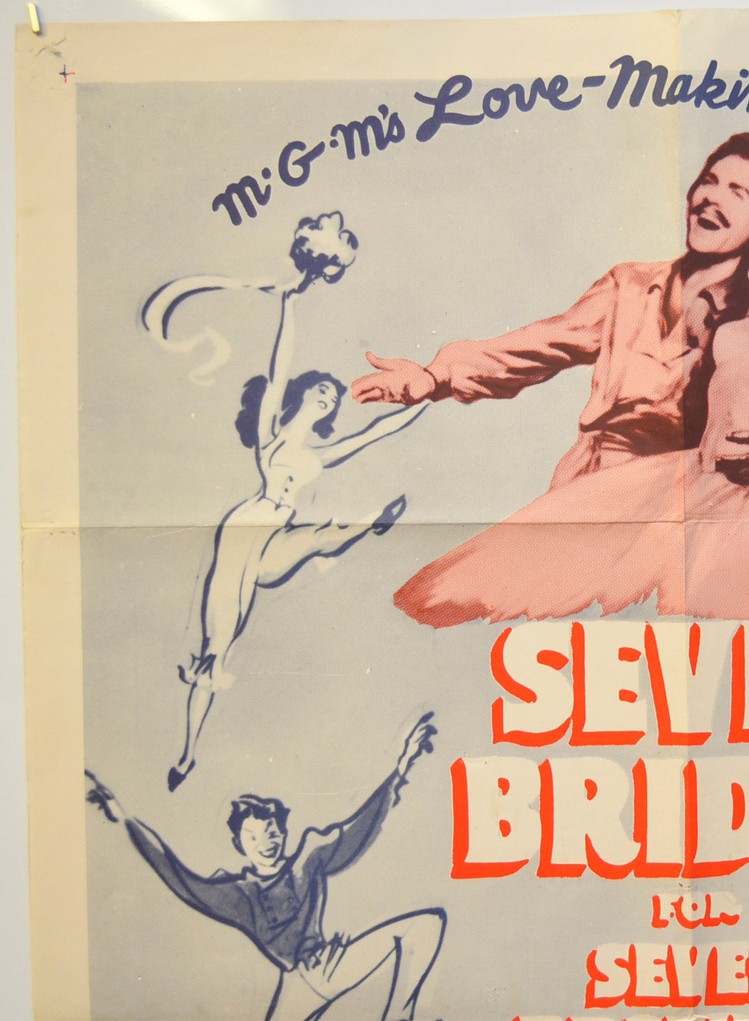 SEVEN BRIDES FOR SEVEN BROTHERS (Top Left) Cinema One Sheet Movie Poster 