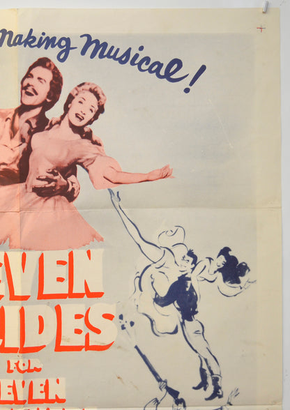 SEVEN BRIDES FOR SEVEN BROTHERS (Top Right) Cinema One Sheet Movie Poster 