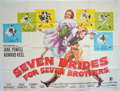 Seven Brides For Seven Brothers   Original Quad Poster - Film Poster - Movie Poster