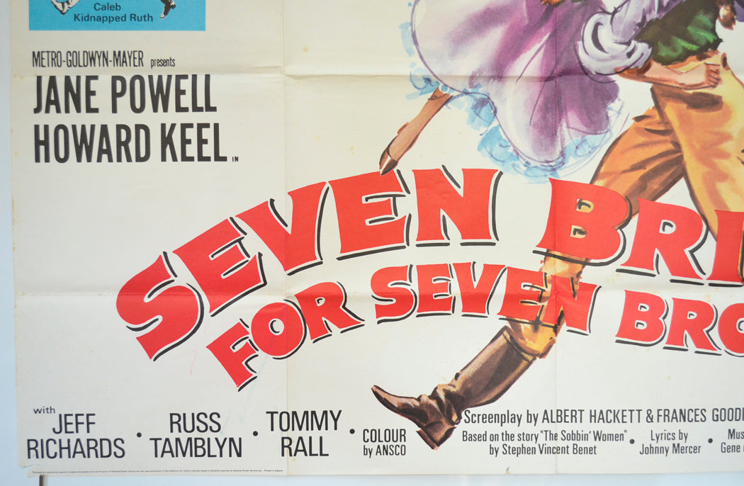 SEVEN BRIDES FOR SEVEN BROTHERS (Bottom Left) Cinema Quad Movie Poster 