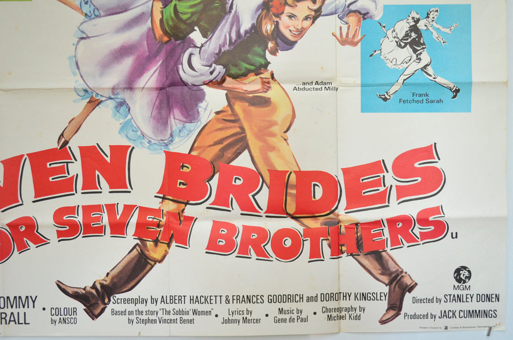 SEVEN BRIDES FOR SEVEN BROTHERS (Bottom Right) Cinema Quad Movie Poster 