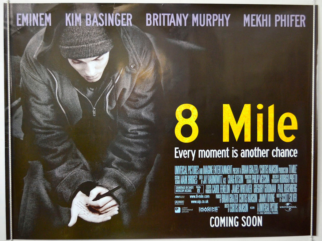 8 Mile Original British Quad Poster - Movie Poster