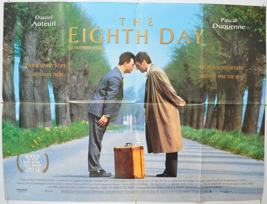 The Eighth Day (a.k.a. Le huitième jour) Original Quad Poster - Film Poster - Movie Poster