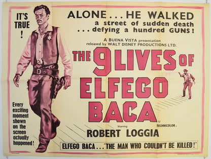 The 9 Lives Of Elfego Baca  (a.k.a. The Nine Lives Of Elfego Baca)   Original Quad Poster - Film Poster - Movie Poster  