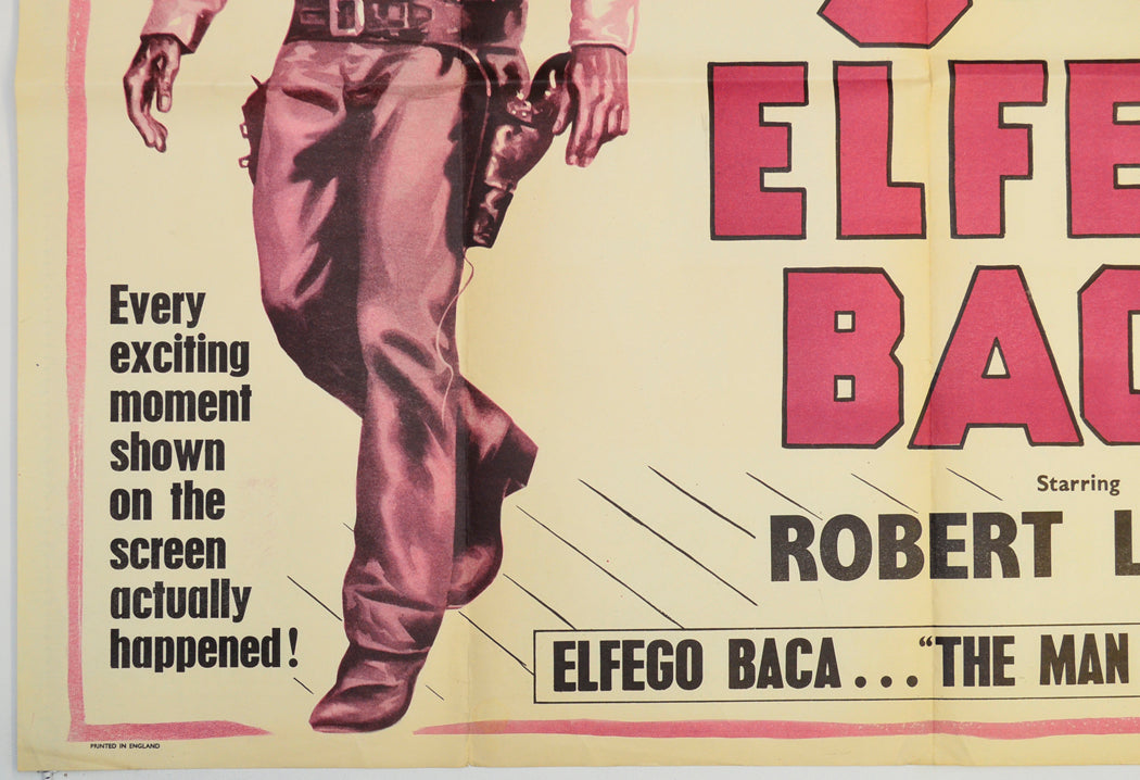 THE 9 LIVES OF ELFEGO BACA(Bottom Left) Cinema Quad Movie Poster 