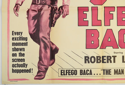 THE 9 LIVES OF ELFEGO BACA(Bottom Left) Cinema Quad Movie Poster 