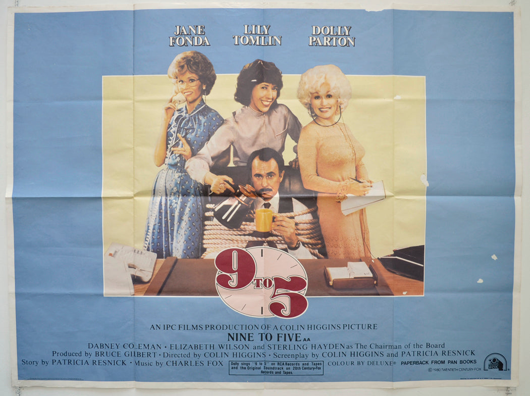 Nine To Five  Original British Quad Poster - Film Poster - Movie Poster 