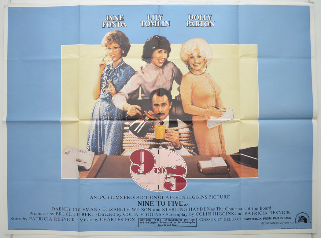 Nine To Five  (a.k.a. 9 to 5)   Original Quad Poster - Film Poster - Movie Poster  