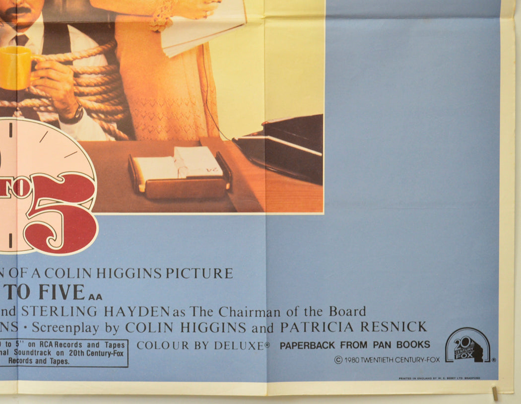 9 TO 5 (Bottom Right) Cinema Quad Movie Poster 