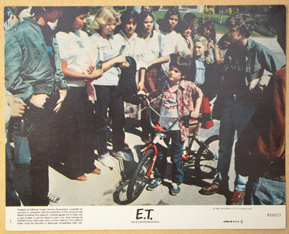 E.T. THE EXTRA TERRESTRIAL (Card 1) Cinema Set of Colour FOH Stills / Lobby Cards 