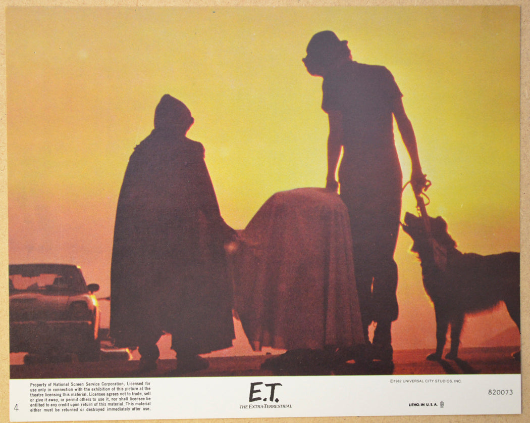 E.T. THE EXTRA TERRESTRIAL (Card 4) Cinema Set of Colour FOH Stills / Lobby Cards 