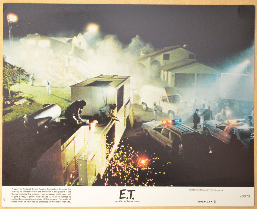 E.T. THE EXTRA TERRESTRIAL (Card 7) Cinema Set of Colour FOH Stills / Lobby Cards 