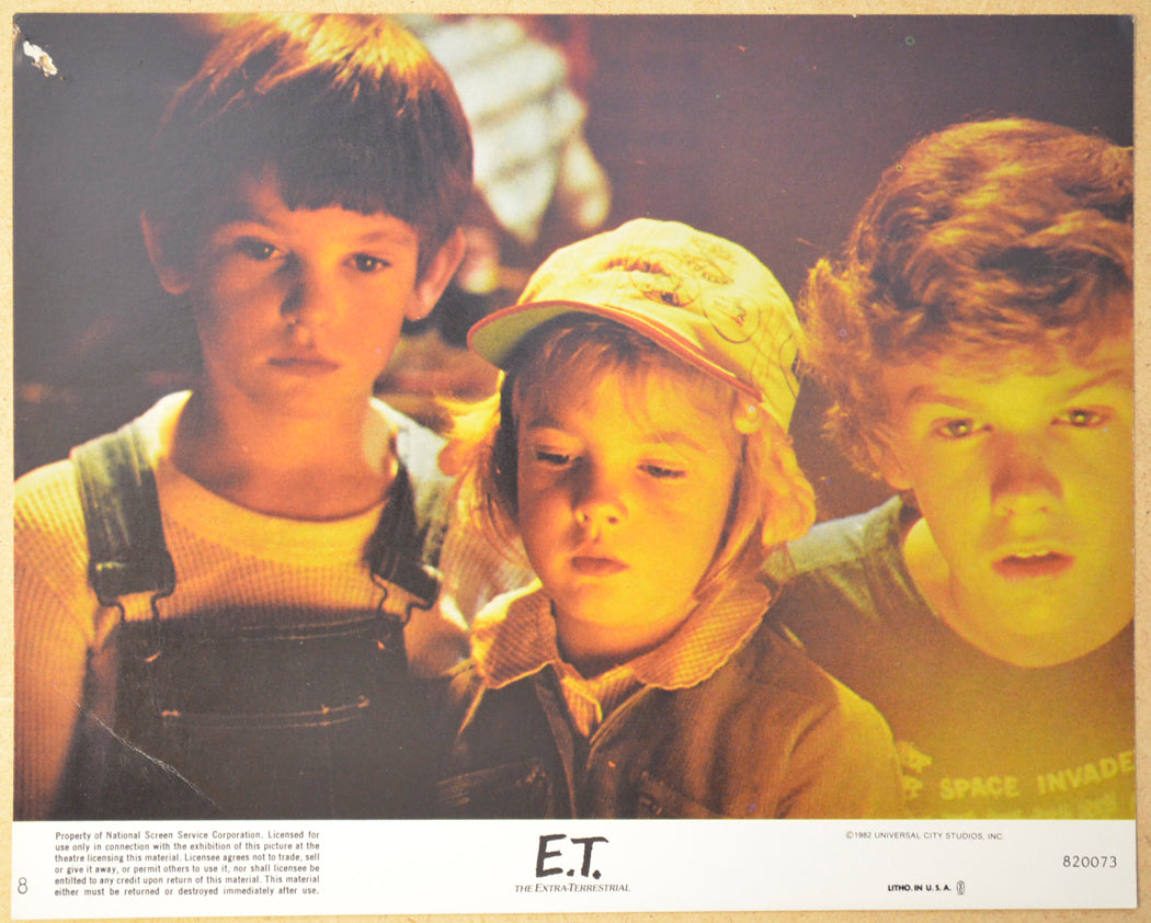 E.T. THE EXTRA TERRESTRIAL (Card 8) Cinema Set of Colour FOH Stills / Lobby Cards 