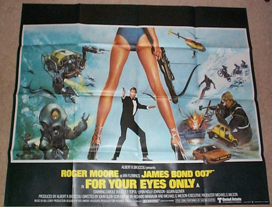 007 : For Your Eyes Only   (James Bond)  Original British Quad Poster - Movie Poster