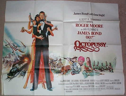 007 : Octopussy   (James Bond)  Original British Quad Poster - Movie Poster