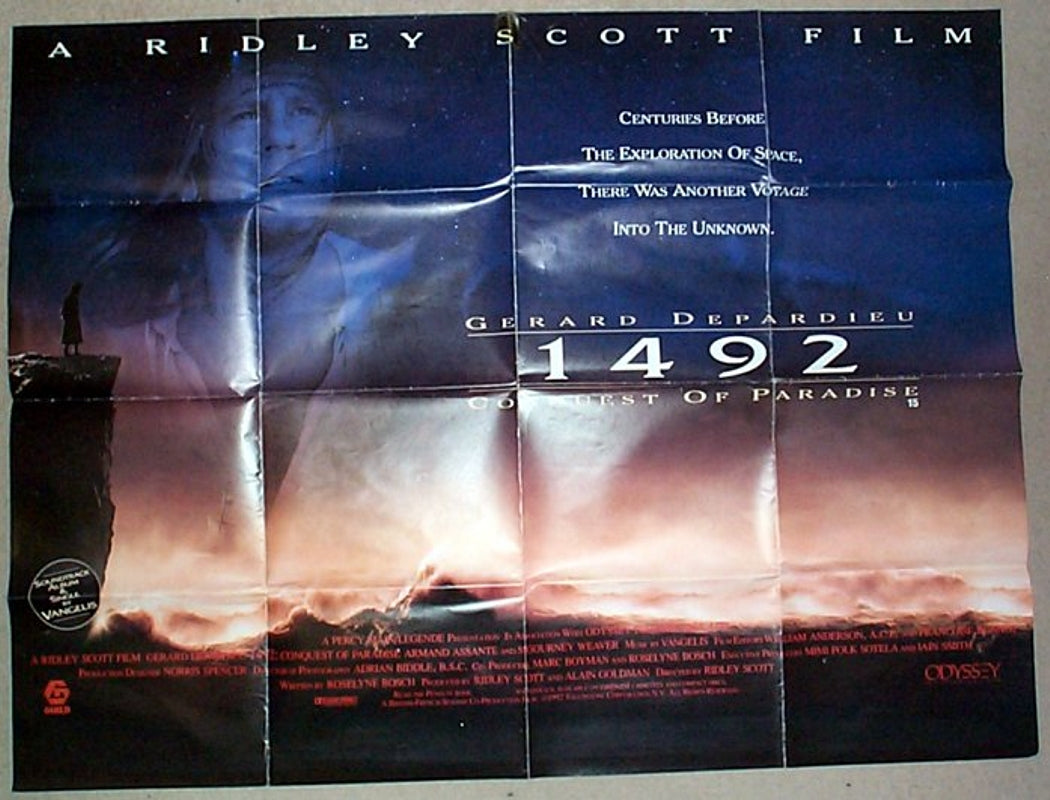 1492 – CONQUEST OF PARADISE  Original Quad Movie Poster  