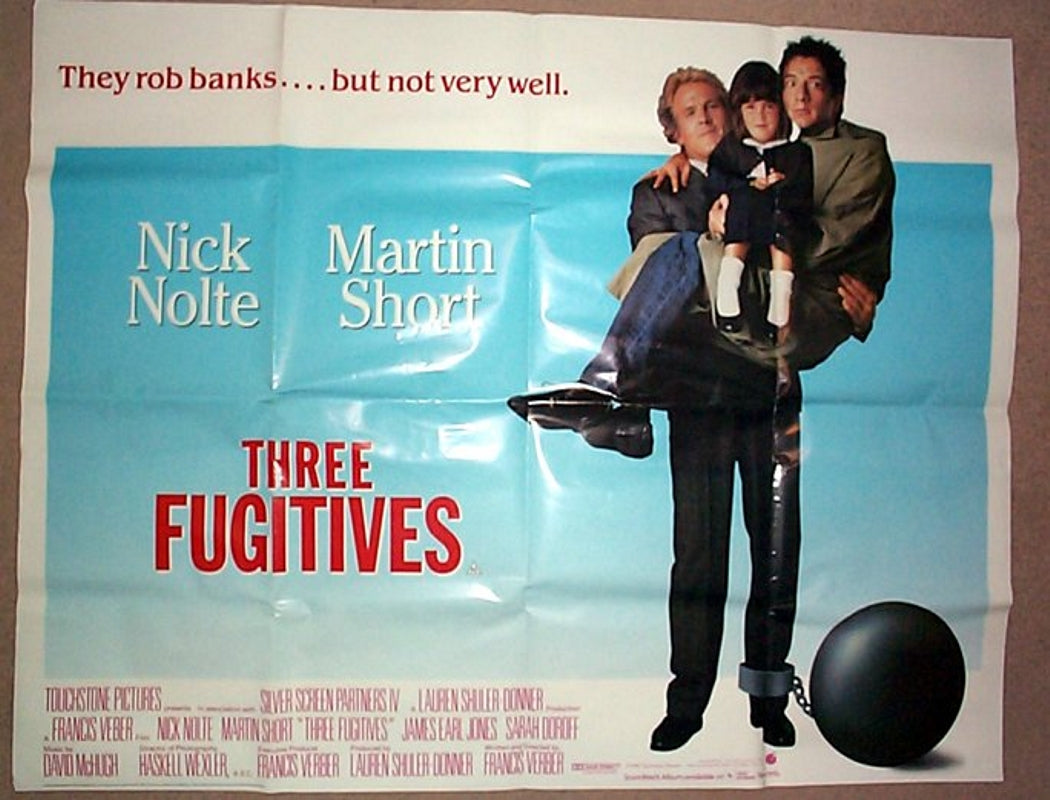 Three Fugitives Original British Quad Poster - Movie Poster