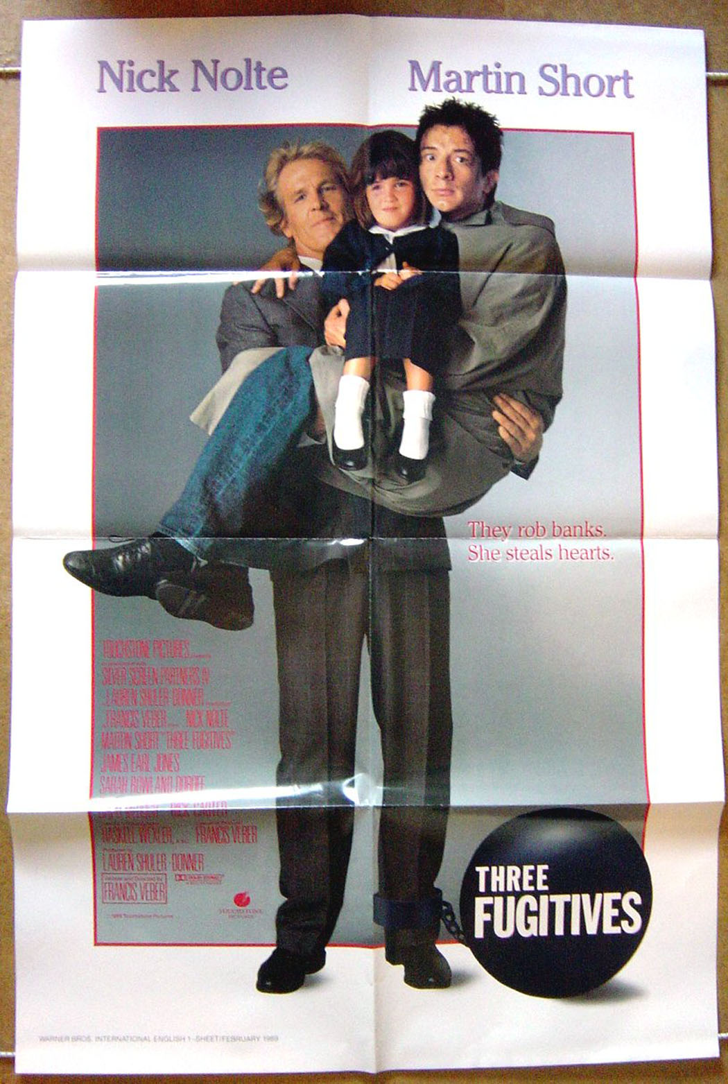 Three Fugitives  One Sheet Movie Poster