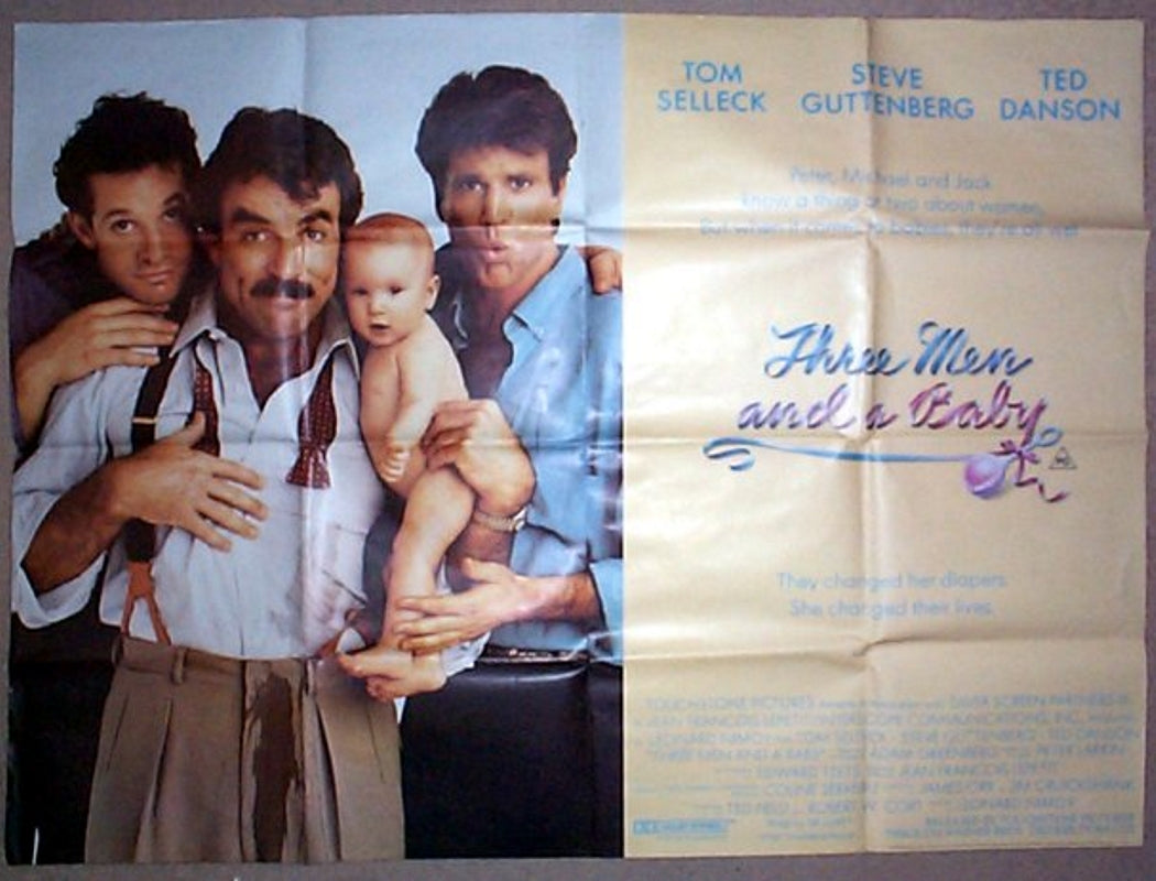 Three Men And A Baby Original British Quad Poster - Movie Poster