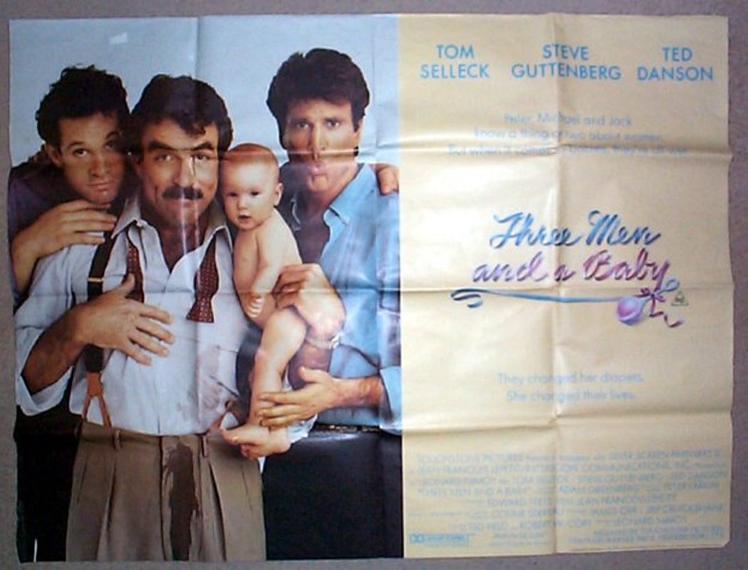 Three Men And A Baby Original British Quad Poster - Movie Poster