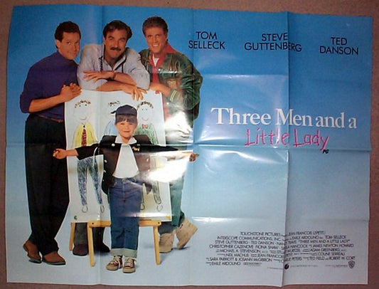 Three Men And A Little Lady  Original Quad Movie Poster  