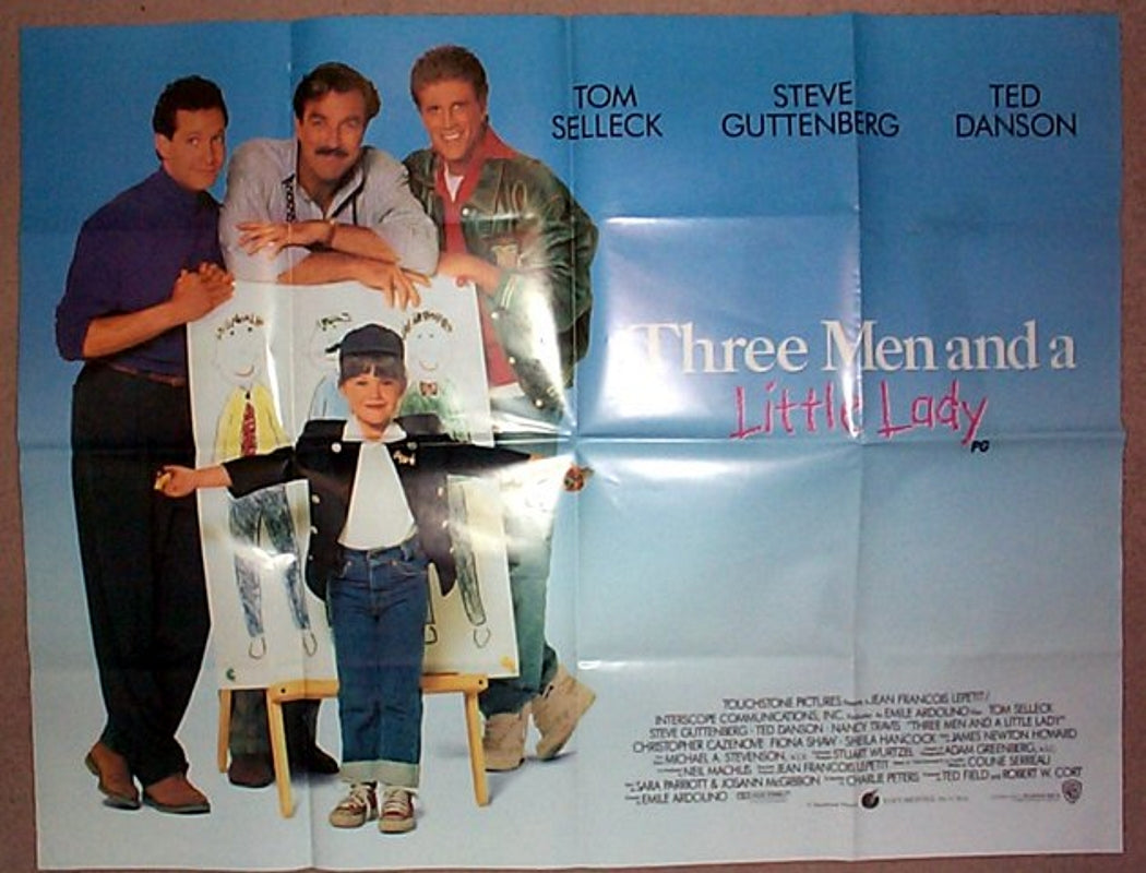 Three Men And A Little Lady  Original Quad Movie Poster  