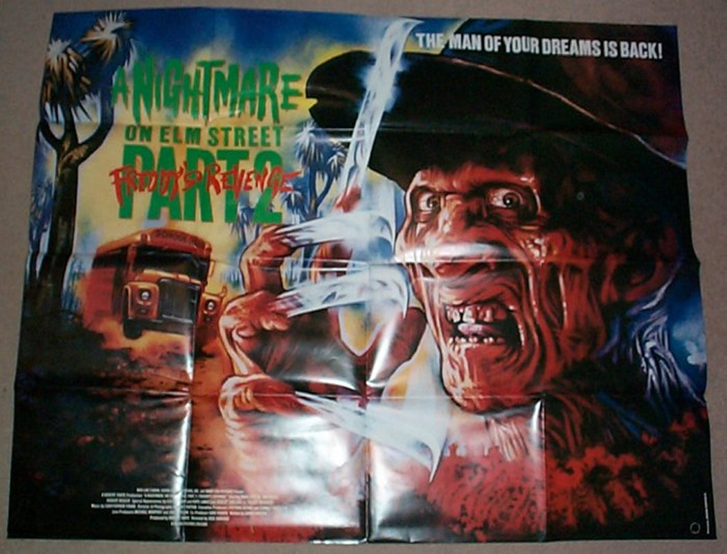 A Nightmare On Elm Street 2 : Freddy's Revenge Original British Quad Poster - Movie Poster