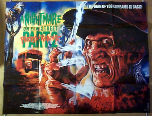 A Nightmare On Elm Street 2 : Freddy's Revenge Original British Quad Poster - Movie Poster