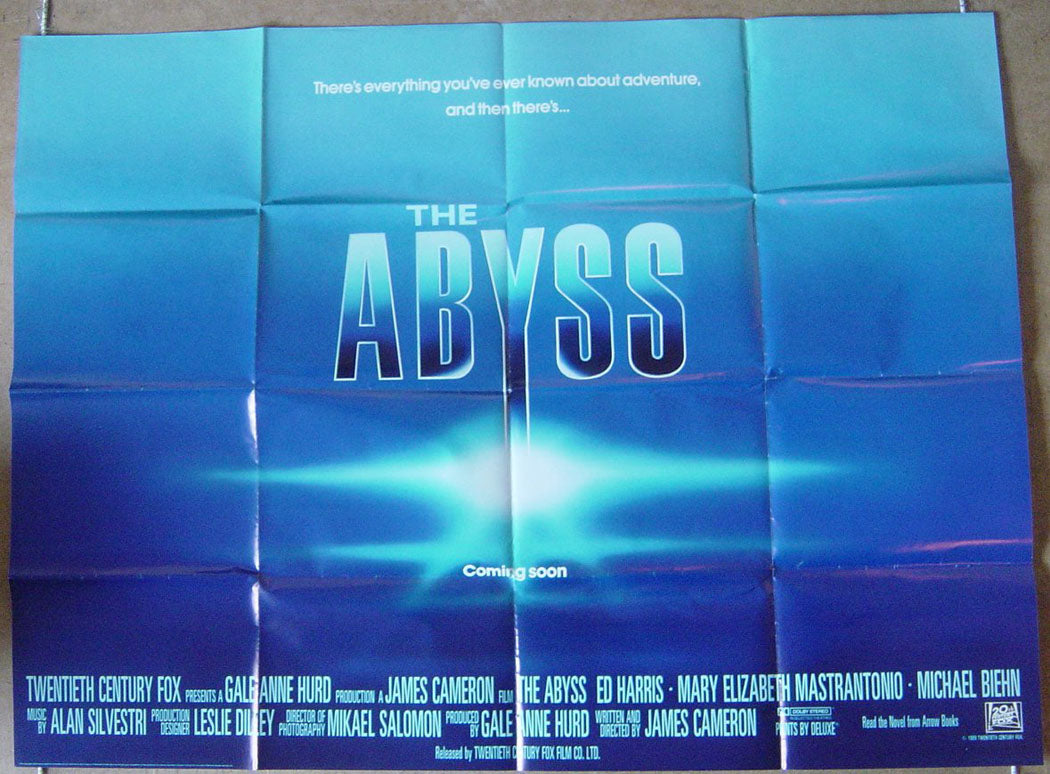 The Abyss  Original Quad Movie Poster  