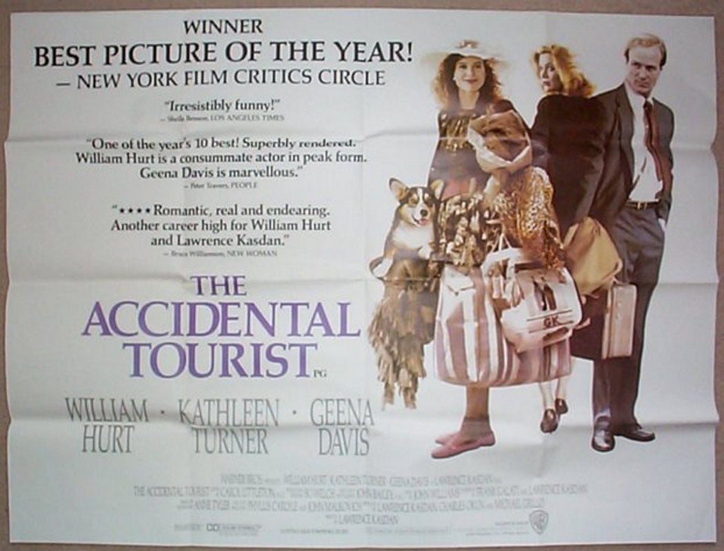 The Accidental Tourist  Original Quad Movie Poster  