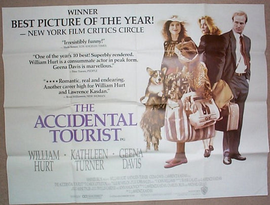 The Accidental Tourist  Original Quad Movie Poster  